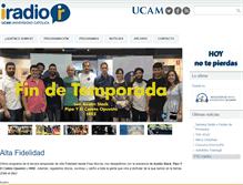 Tablet Screenshot of iradio.ucam.edu